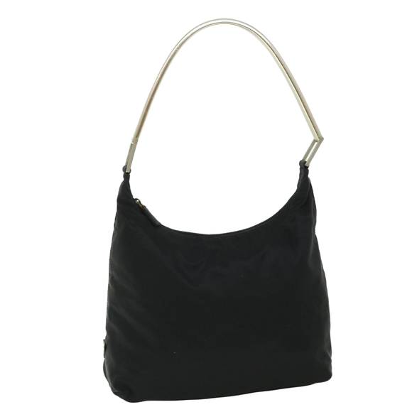 PRADA Shoulder Bag Nylon Black Auth 51650 - Picture 1 of 16